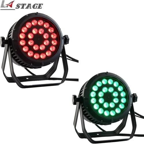 Free Shipping 2pcs/lot IP65 Outdoor 24x18w High Power RGBWA UV 6IN1 Led Waterproof Par Light For Stage Night Club Disco Bar