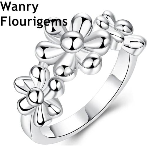 Wanry flourigems Rings