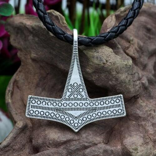Youe shone Thor hammer Mjolnir Viking Amulet Hammer Scandinavian Pendant Norse Jewelry