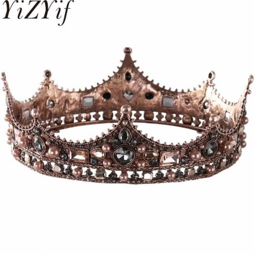Princess Birthday Crown Wedding Crown Hair Jewelry Bridal Headpiece Woman Rhinestones Crystal Tiaras Bride Crowns Hair Accessori