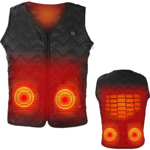 Heating Vest Winter Warm Jacket Heated Vest USB Outdoor Warm washable Men Women Winter Camping Hiking Hunting Heated Jacket