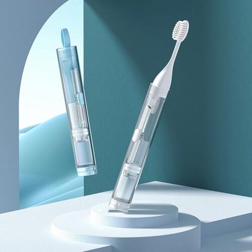1PC Portable Folding Toothbrush Travel Toothbrush Set Creative Tooth Clean Tools Can Hold Toothpaste