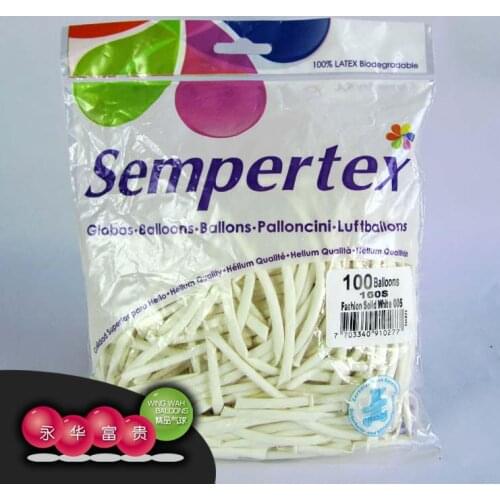 100pcs/lot American Sempertex 160S Solid Colors Magic Latex Long Balloons Party Wedding Birthday Decorations Kids Favors