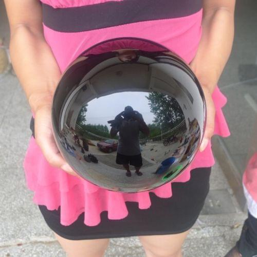 10100g Natural Black Obsidian Sphere Large Crystal Ball Healing Stones