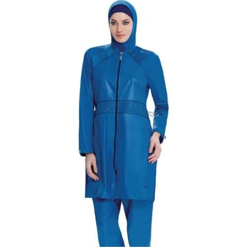 1057 Perol Full Off Women Hijab Swimwear Turkish' Muslim Swimsuit Burkinis Modest Clothing Islamic Long Sleeves Hijab Full Cove