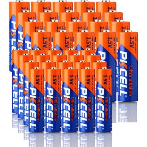 20PCS 1.5V AAA LR03 AM4 E92 140MIN and 20PCS LR6 AA E91 AM3 UM3 MN1500 360MIN alkaline dry battery for Electronic-Thermometer