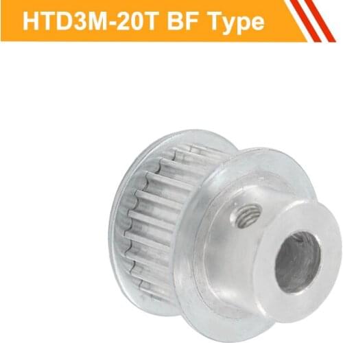 3M 20T Synchronous Pulley Wheel HTD3M Type Timing Pulley 11mm/16mm Belt Width 4/5/6/6.35/7/8mm Bore CNC Belt Pulley