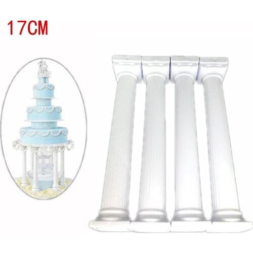 4Pcs/Set Multi-layered Cake Mold Roman Column Shape Cake Support Stand Decorate Pillars Wedding Cake Mould Pastry Baking Tools