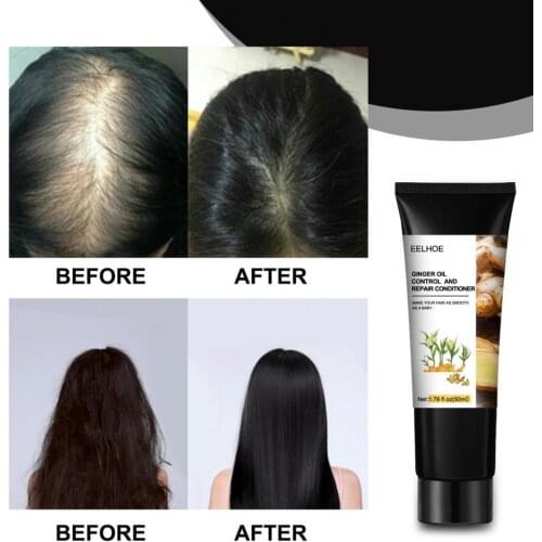 50ml Excellent Ginger Oil Hair Growth Repair Conditioner Portable Hair Growth Conditioner Eco-friendly for Girl