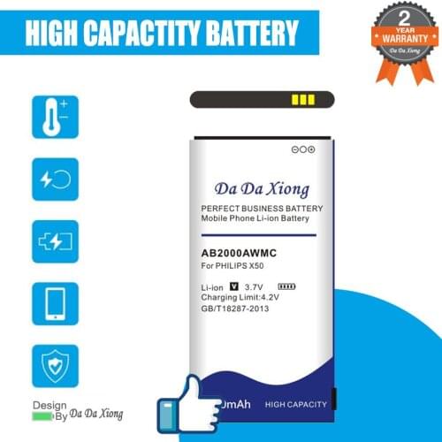 3050mAh AB2000AWMC battery for PHILIPS Xenium X501 X513 X523 X130 X623 X3560 X2300 X333 mobile phone batteries