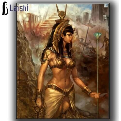 Diamond Embroidery Sale Cleopatra Full Drill Resin rhinestones Decor Home Mosaic Painting Egyptian woman 5D DIY Diamond Paintin