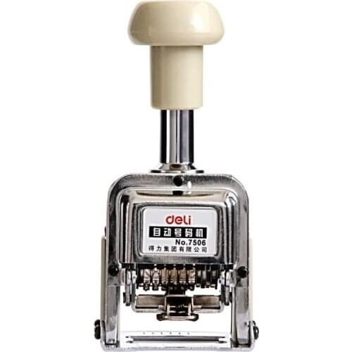 Automatic number machine 7506 number digger page number machine 6-bit date adjustable digital seal Stationery office supplies