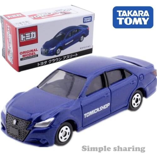 Takara Tomy Tomica Shop Original Toyota Crown Blue Car Hot Pop Kids Toys Motor Vehicle Diecast Metal Model Collectibles New