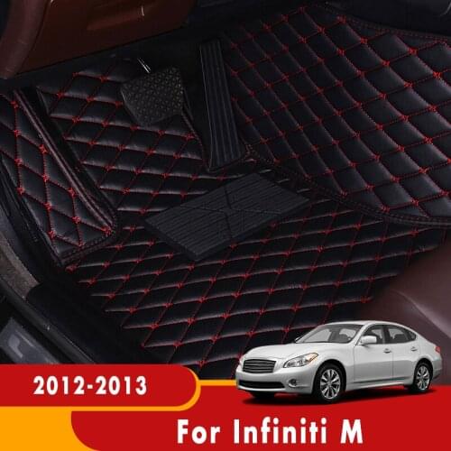 For Infiniti M 2012 2013 Car Floor Mats Carpets Auto Covers Artificial Leather Waterproof Interior Accessories Covers Rugs
