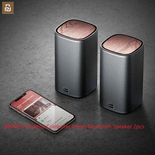Xiaomi BINNIFA Desktop Computer Stereo Bluetooth Speaker USB Sound Card Double Bass Bluetooth 5.0 Wireless Microphone Connection
