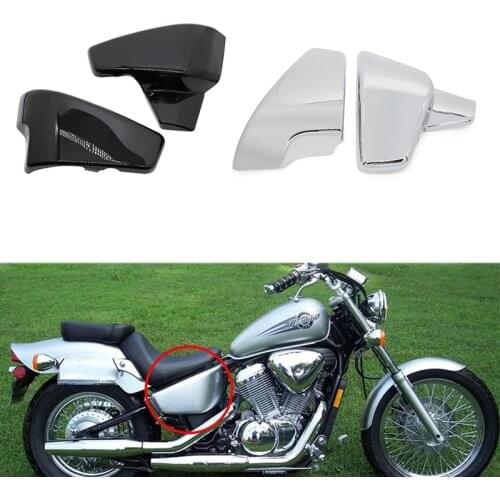 Motorcycle Battery Side Cover For Honda VLX 600 1999-2008 VT 600 C CD Shadow VLX Deluxe STEED400 1999-2007