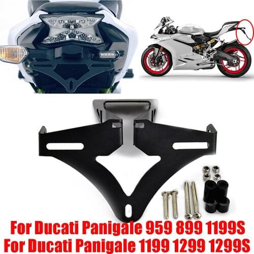For Ducati Panigale 899 959 1199 1199S 1299 1299S Motorcycle License Plate Holder Tail Light Bracket Tidy Fender Eliminator