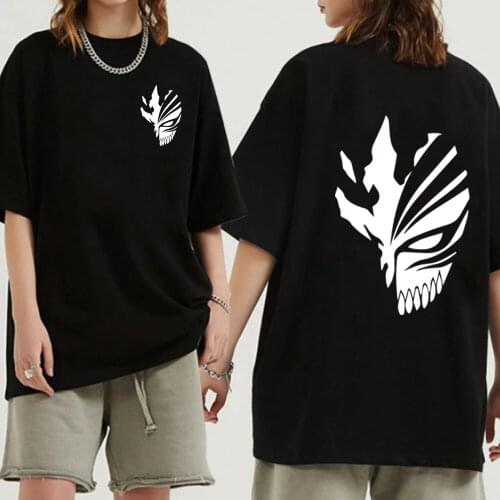 Japanese Anime Bleach Cosplay T Shirt Ichigo Kurosaki Graphic Tees Anime T-shirt Unisex Summer Tops