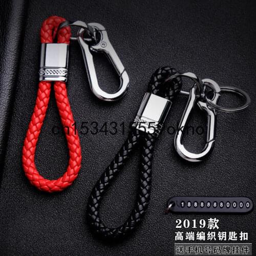 Key Rings For Benz BMW Audi Toyota Honda Porsche Maserati Peugeot Changan Tesla Car Key Chain Accessories