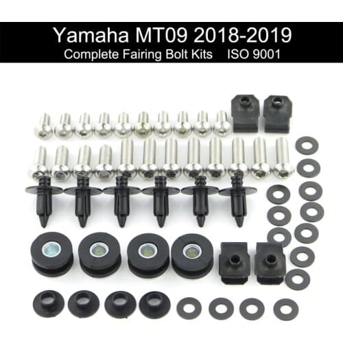 For Yamaha MT-09 MT09 2018 2019 Motorcycle Complete Full Fairing Bolt Kit Body Screws Nuts Clips Covering Bolts Stainless Steel