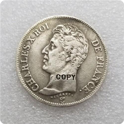 COPY REPLICA 1826 FRANCE 5 FRANC COIN COPY