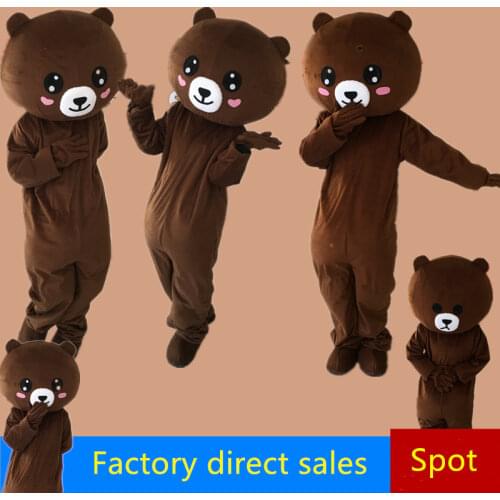Teddy Bear Mascot Costume Suit Adult Cosplay Halloween Funny Party Game Dress Outfits Clothing Advertising Carnival Xmas Easter