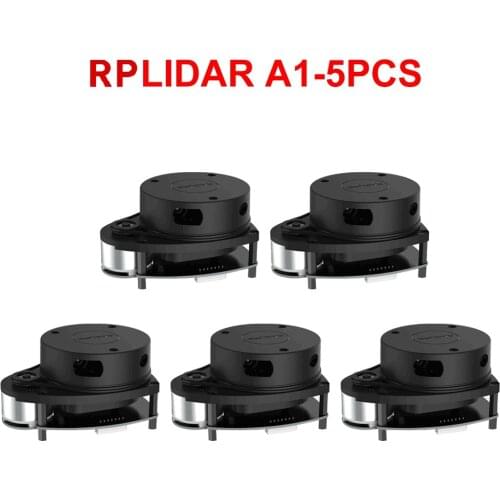 5 Slamtec RPLIDAR A1 2D 360 Degree 12 Meters Scanning Radius LIDAR Sensor Scanner for Bstacle Avoidance and Navigation of Robots