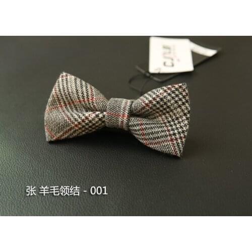 Mens Fashion Korean Wool Bow Tie Bow Tie Business Banquet Retro Simple Wedding Groom Bow Tie