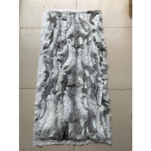 Natural real genuine rabbit Fur Blanket leather Soft plate Mattress Clothing fabric Plates material