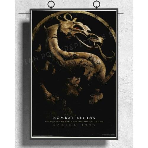 NJ554 MORTAL KOMBAT Movie Video Game Combat Wall Sticker Silk Poster Art Home Decoration