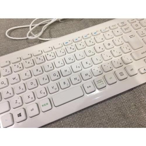 Brand New Original for Asus Desktop Computer KU-0902 USB Wired Keyboard White with Japanese
