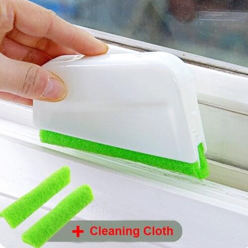 Hand-held Window Groove Cleaning Brush Wipe Door Window Corner Small Brush Kitchen Cleaning Tool