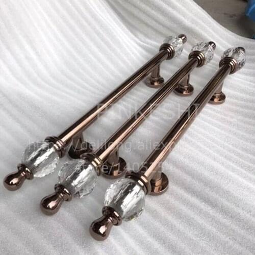 Glass door handle crystal door handle Door hardware accessories wholesale