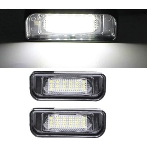 Car License plate light white 18 SMD LED For Mercedes-benz W220 S-Class S280 S320 S500 S350 1999 2000 2001 2002 2003 2004 2005