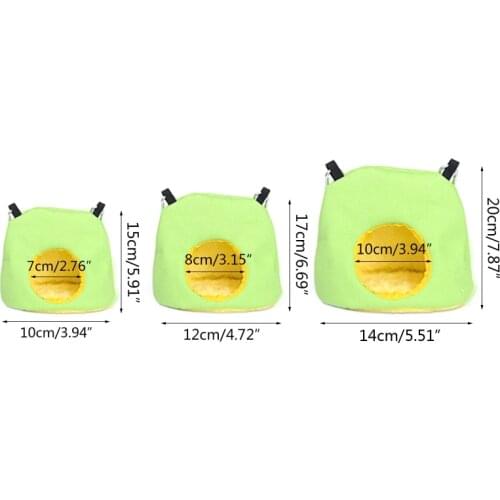 Warm Soft Plush Birds Bed House Hut Hanging Cage Cage Hamster Parrot Hammock Aut GXMA