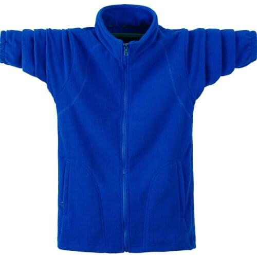 Winter men fleece warm Hoodies zipper Sweatshirts sportwear 6XL 145KG plus size winter sports oversize loose coat