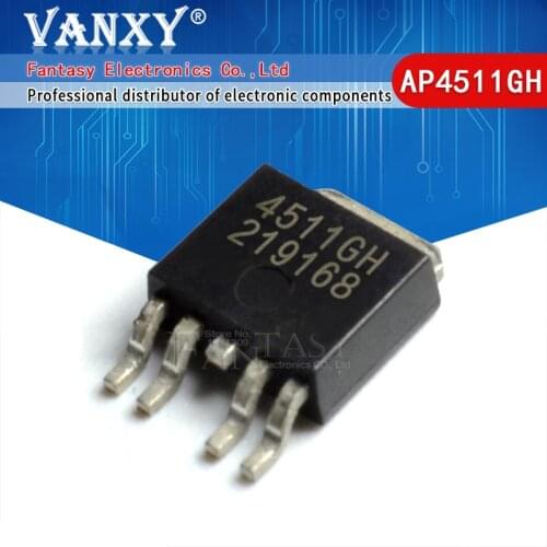 10PCS AP4511GH TO252 AP4511 TO-252 SMD new and original IC free shippin