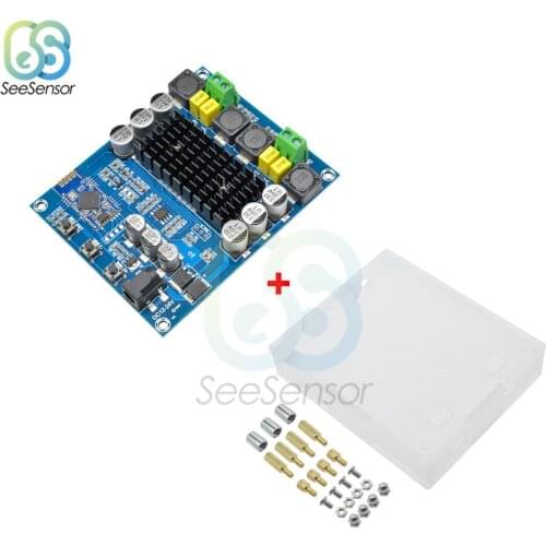 2*120W TPA3116D2 Bluetooth 4.0 Dual-channel Stereo High Power Digital Audio Power Amplifier Board with Acrylic Case