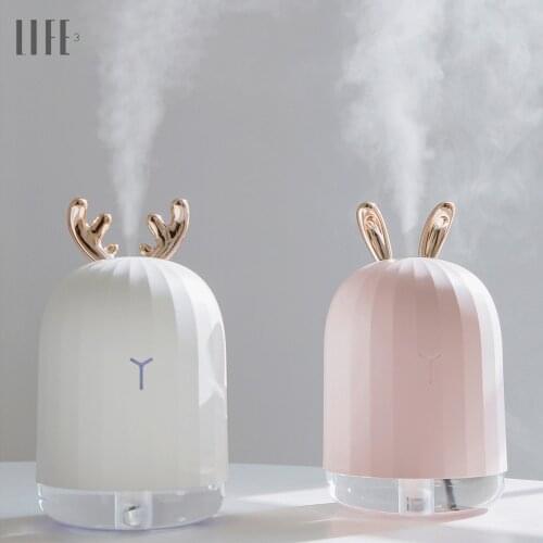 3life Ultrasonic Air Humidifier 220ML Aroma Essential Oil Diffuser Home Car USB Fogger Mist Maker with LED Night Lamp