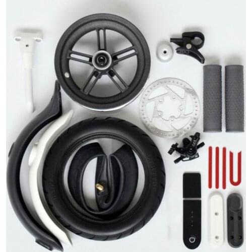 Electric Scooter Accessories Fender Kickstand Bell Reflector Sticker Brake Disc Display Board Grip Shell For Xiaomi Scooter M365