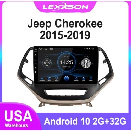 2G+16G DSP Android 10 Car Radio for Jeep Cherokee 2015 16 17 18 2019 IPS Screen RDS GPS Navigation Mirror Link Video out Stereo