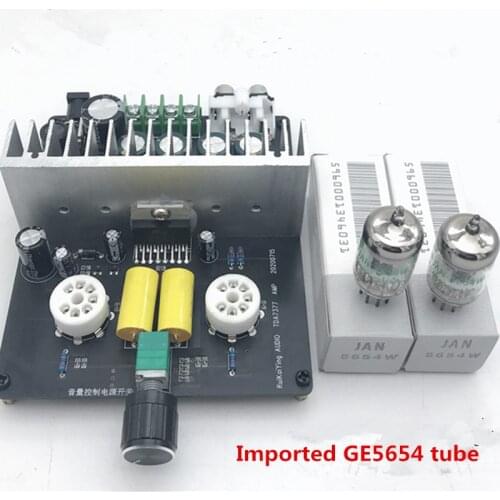 DC12-18V 15W TDA7377 Power Amplificador Board GE5654 Tube Amplifier Valve Vacuum Tube Bile Pre Amplifier Audio Amplifier board