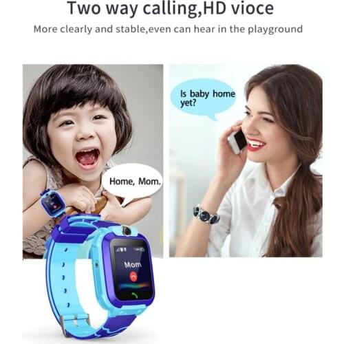 Childrens Touch Screen Smart Waterproof Watch SOS Positioning Tracking Language Intercom Remote Monitoring Kids Smart Watch