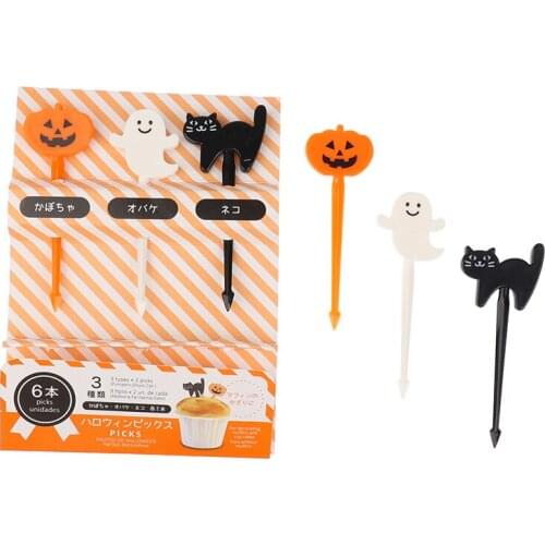 Kids Safe Cartoon Animal Fruit Fork Set Plastic Cute Toothpick Tableware