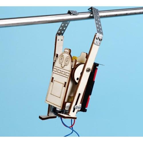 DIY Electric Robot Rope Climbing Kids Science Discovery Toys STEM Education Physics Experiment Kit School Project Art Craft Toy