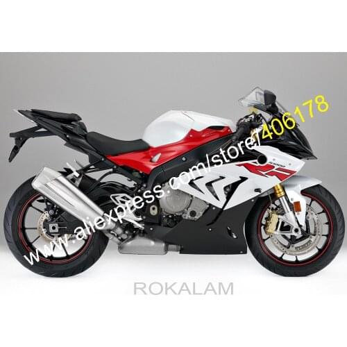 For BMW S1000RR 2017 2018 1000RR 17 18 S1000 RR Red White Black Aftermarket Sportbike Bodyworks Fairings Kit (Injection Molding)