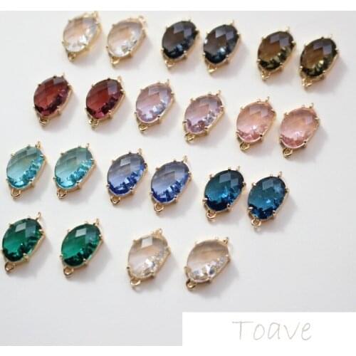 Irregular Special Shape Double Hanging Crystal Pendant DIY Hand Made Ear Stud Bracelets Necklace Necklace Accessories