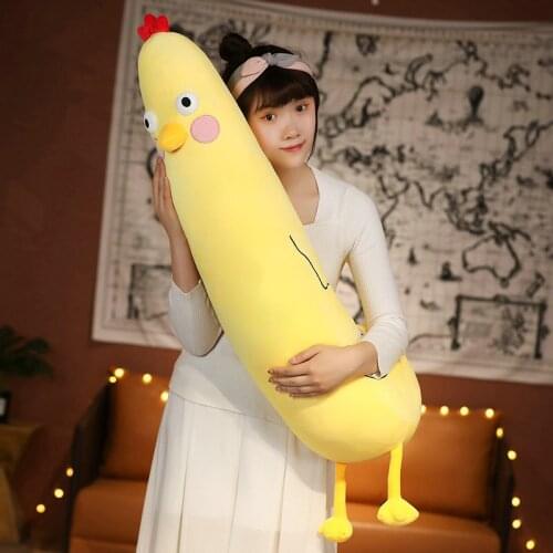 Creative Big Eyes Chick Stuffed Animal Plush Toy Cute Chicken Doll Soft Cartoon Pillow Cushion Kid Birthday Gifts