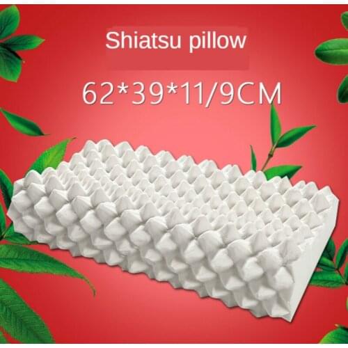 Fashion Latex Massage Pillow Zero Pressure Pull Back Memory Spike Cotton Protect Cervical Spine Health Pillow Bedroom Bedding