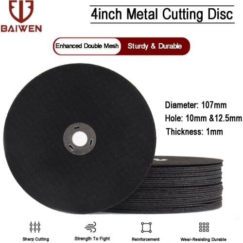 2-50PCS Metal Cutting Discs 107MM Stainless Steel Grinding Wheel Blades Angle Grinder Resin Cutting Disc